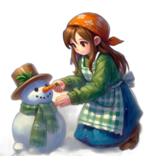 hat, staff, weapon, creature transparent PNG cut-out