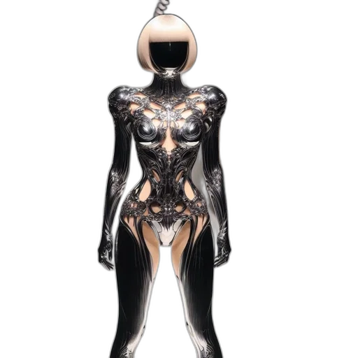 dress, jewelry, robot, mask transparent PNG cut-out