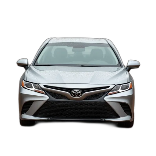 car, front, end, silver transparent PNG cut-out