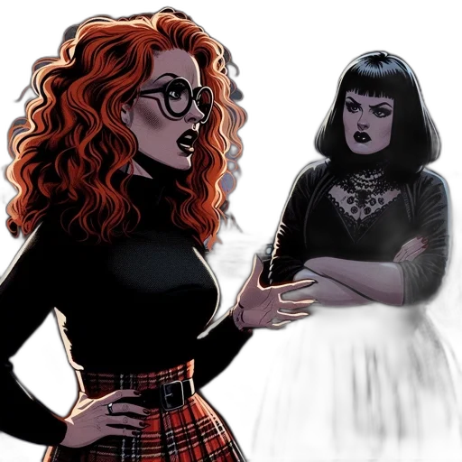 comic book art, concept art, cartoon, fantasy art transparent PNG cut-out