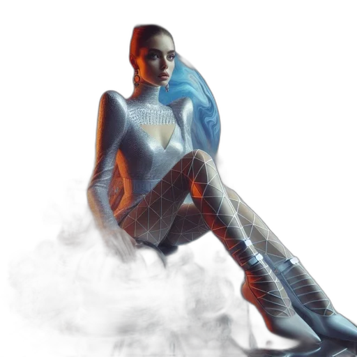jacket, robot, dress, concept art transparent PNG cut-out