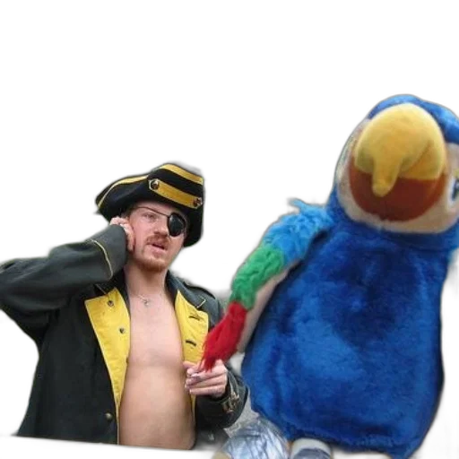 jacket, hat, staff, underwater transparent PNG cut-out