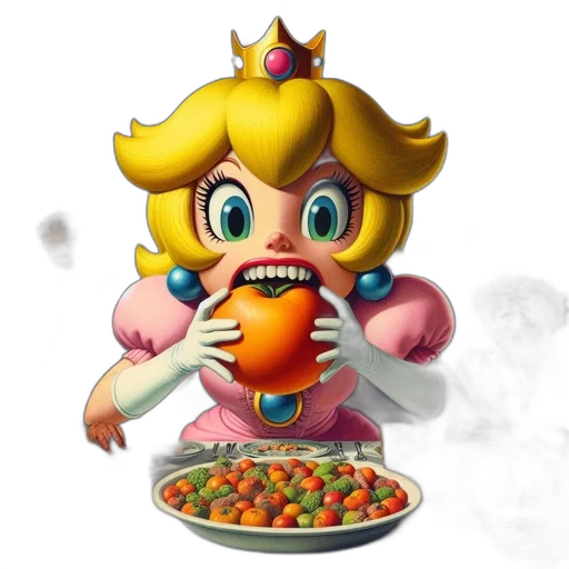 food, crown, weapon, creature transparent PNG cut-out