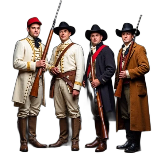 staff, hat, concept art, group transparent PNG cut-out