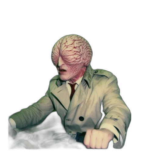 jacket, creature, mask, face transparent PNG cut-out