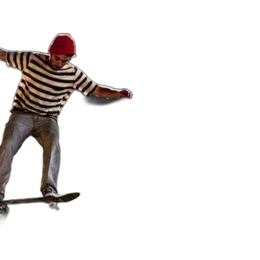 hat, jacket, car, staff transparent PNG cut-out
