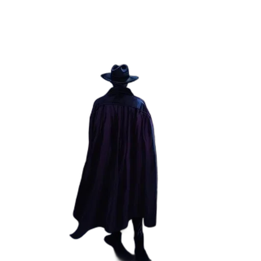 hat, jacket, staff, mask transparent PNG cut-out