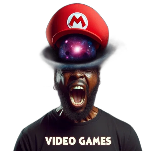 hat, staff, face, creature transparent PNG cut-out