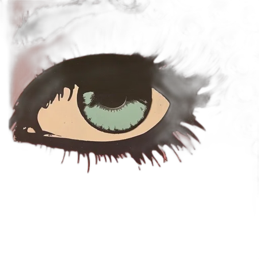 face, mask, creature, photorealistic transparent PNG cut-out