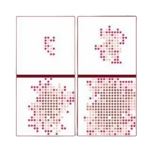 face, robot, pixel art, red transparent PNG cut-out