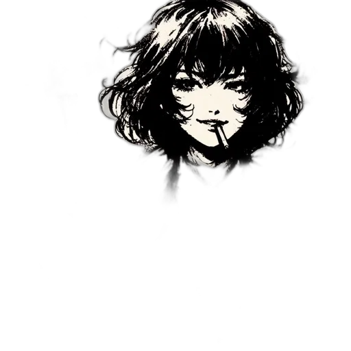face, mask, hair, creature transparent PNG cut-out
