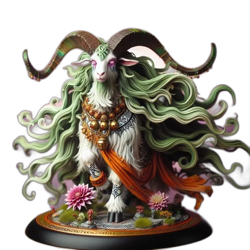 creature, crown, hair, fantasy art transparent PNG cut-out