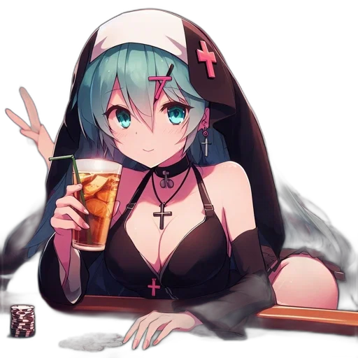 weapon, dress, robot, staff transparent PNG cut-out