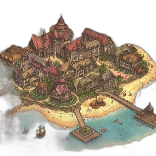 concept art, fantasy art, pixel art, 3d render transparent PNG cut-out