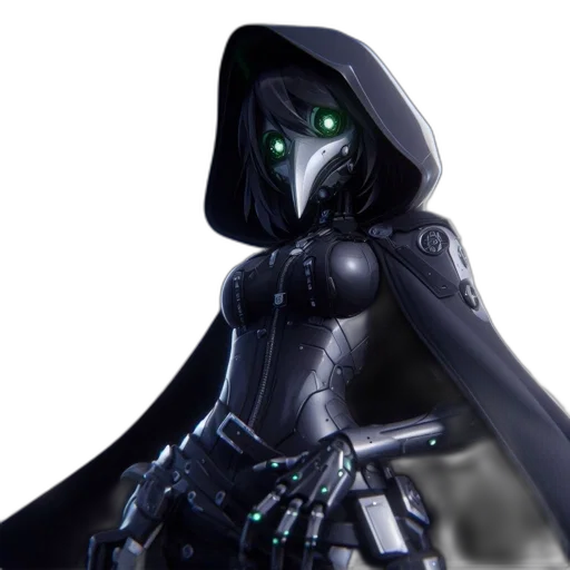 robot, mask, weapon, concept art transparent PNG cut-out
