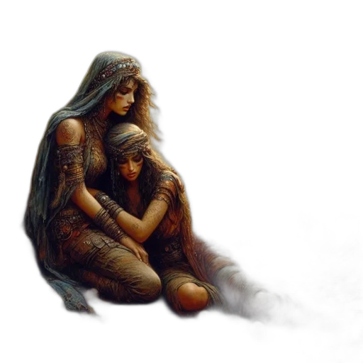 concept art, fantasy art, photorealistic, oil painting transparent PNG cut-out