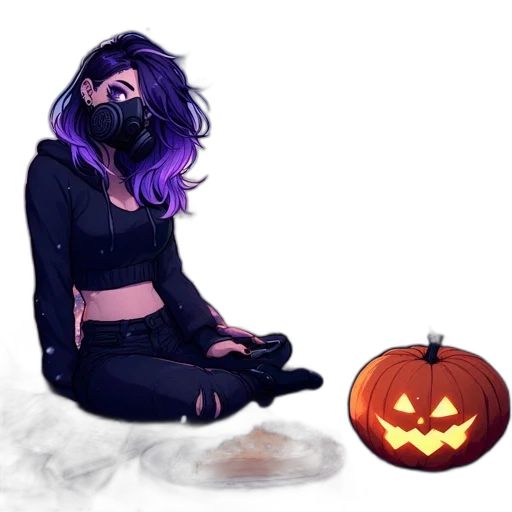 mask, dress, concept art, pixel art transparent PNG cut-out