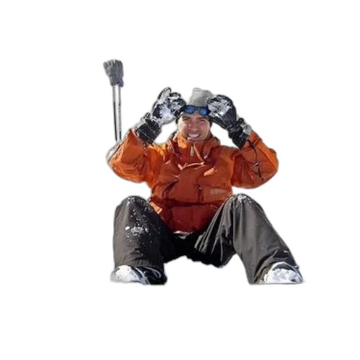 jacket, staff, robot, face transparent PNG cut-out