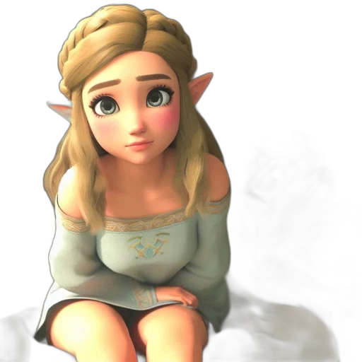 dress, face, crown, staff transparent PNG cut-out