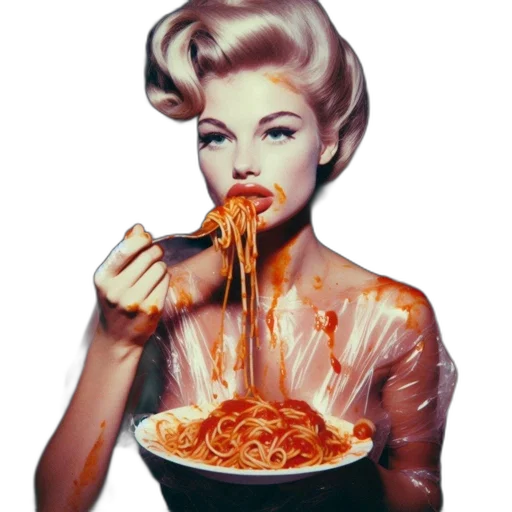food, dress, photorealistic, comic book art transparent PNG cut-out
