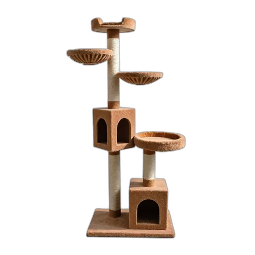 furniture, 3d render, multi-level, cat transparent PNG cut-out