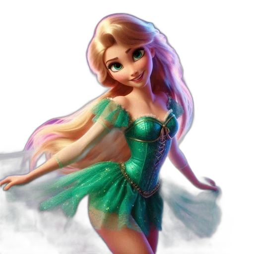 dress, fantasy art, concept art, 3d render transparent PNG cut-out