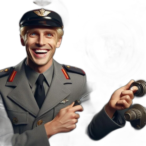 weapon, staff, face, hat transparent PNG cut-out
