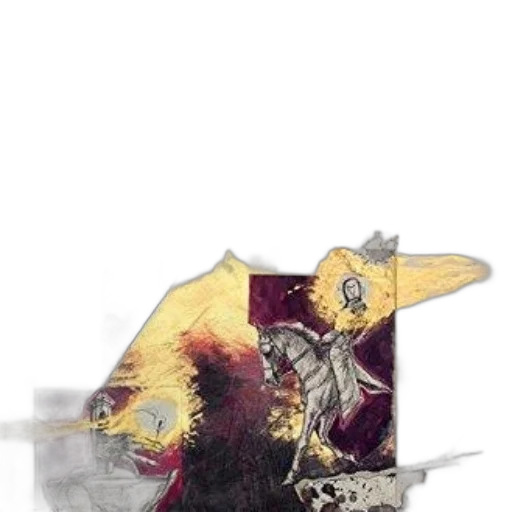 dragon, mask, jacket, crown transparent PNG cut-out