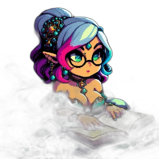 pixel art, concept art, fantasy art, cartoon transparent PNG cut-out