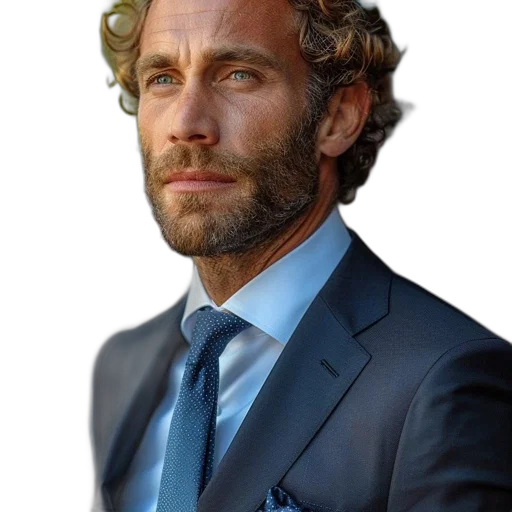 face, staff, hair, jacket transparent PNG cut-out