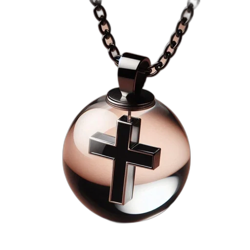 jewelry, 3d render, pendant, cross transparent PNG cut-out