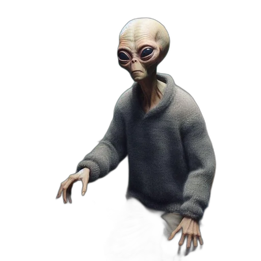 creature, mask, staff, robot transparent PNG cut-out