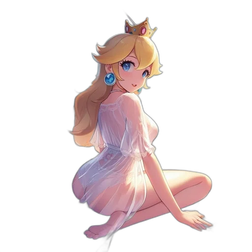 dress, crown, staff, concept art transparent PNG cut-out
