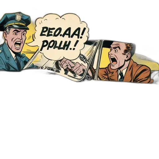 comic book art, concept art, cartoon, vintage transparent PNG cut-out