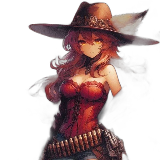 weapon, hat, dress, staff transparent PNG cut-out