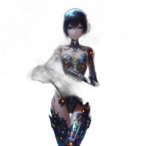 robot, dress, creature, mask transparent PNG cut-out