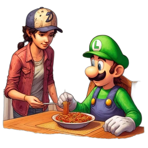 food, animal, hat, pixel art transparent PNG cut-out