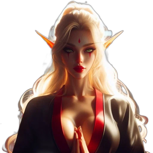 staff, dragon, dress, face transparent PNG cut-out