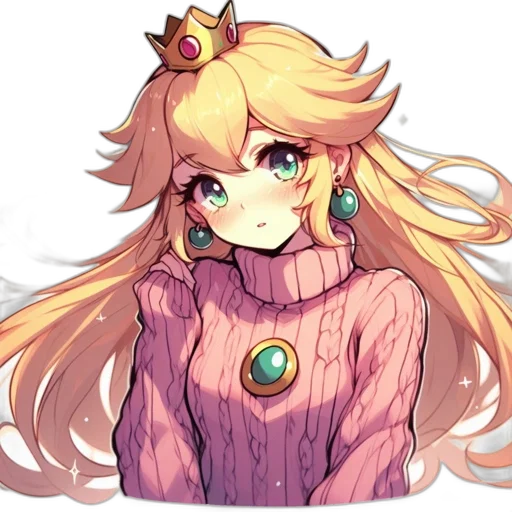 crown, dress, face, staff transparent PNG cut-out