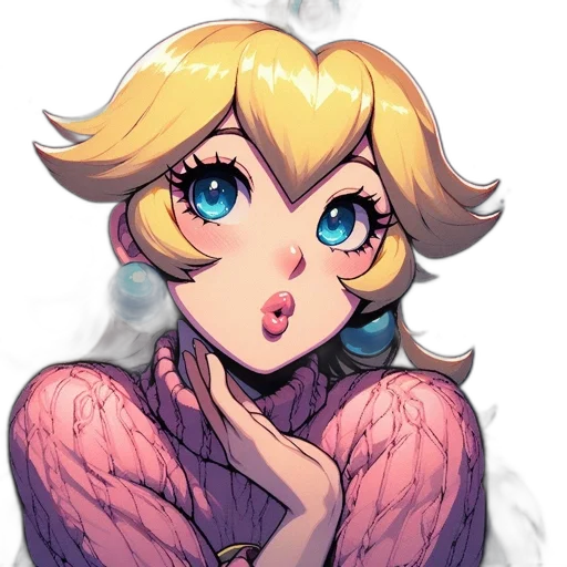 face, dress, watercolor, pixel art transparent PNG cut-out