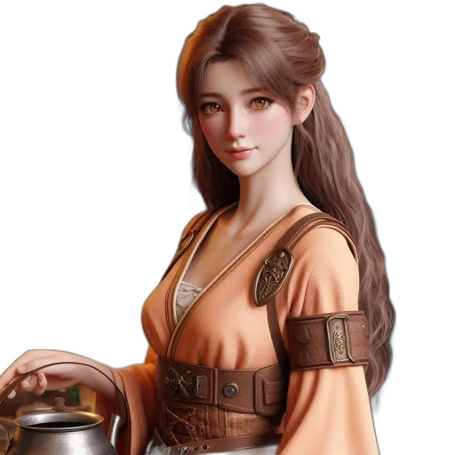 staff, jewelry, dress, fantasy art transparent PNG cut-out