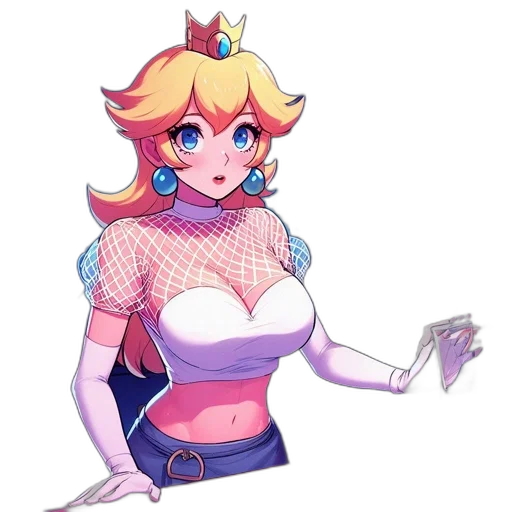 crown, dress, staff, pixel art transparent PNG cut-out