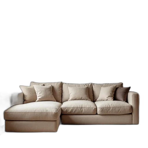 furniture, 3d render, photorealistic, earth tones transparent PNG cut-out