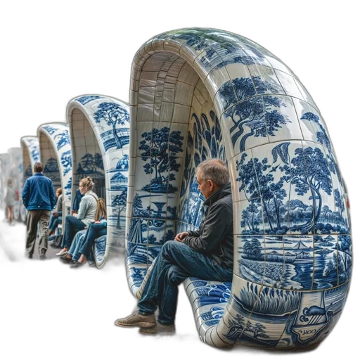furniture, shoes, concept art, blue transparent PNG cut-out