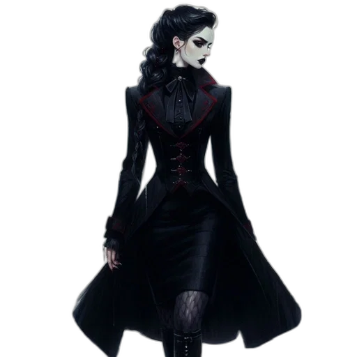 dress, concept art, fantasy art, comic book art transparent PNG cut-out
