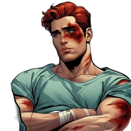 comic book art, concept art, cartoon, pixel art transparent PNG cut-out