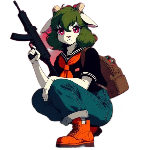 weapon, staff, jacket, pixel art transparent PNG cut-out