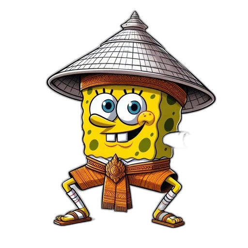 hat, umbrella, staff, mask transparent PNG cut-out