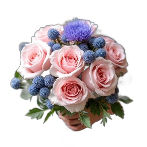 flower, crown, jewelry, photorealistic transparent PNG cut-out