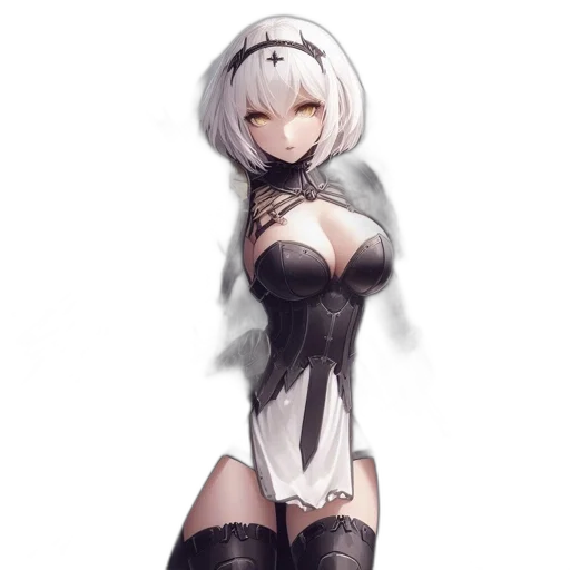 dress, robot, weapon, sword transparent PNG cut-out